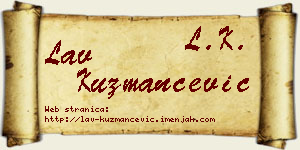 Lav Kuzmančević vizit kartica